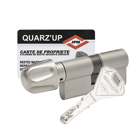 Organigramme de cylindres et de clés JPM Quarz Up 2 entrée à bouton nickelé